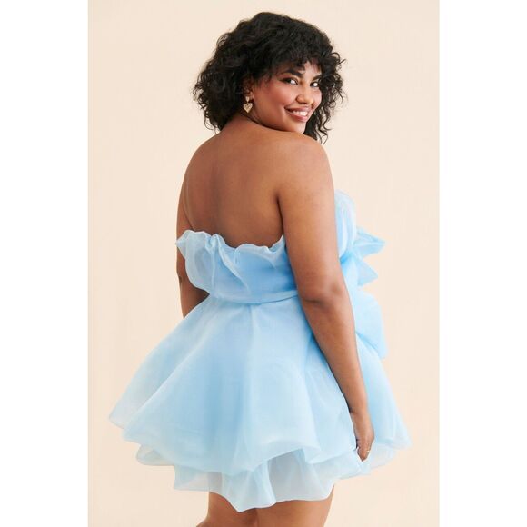 Anthropologie Let Me Be Ruffle Tiered Strapless Dress - Picture 8 of 12